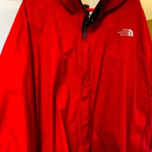 Men’s red north face windbreaker